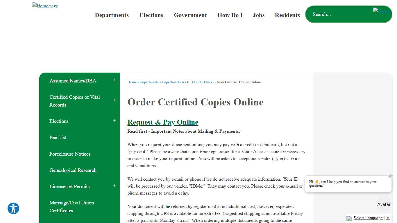 Order Certified Copies Online  McLean County, IL - Official Website